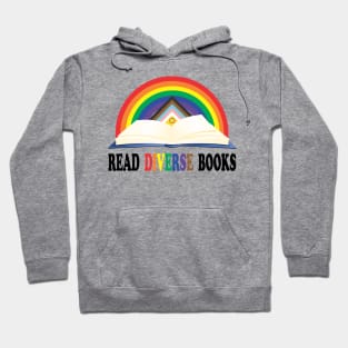 Read Diverse Books Inclusive Rainbow Hoodie